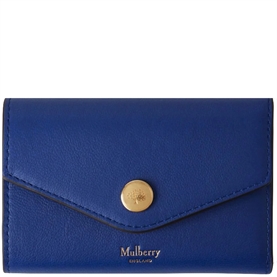 Mulberry Folded Multi-Card Wallet Pigment Blue